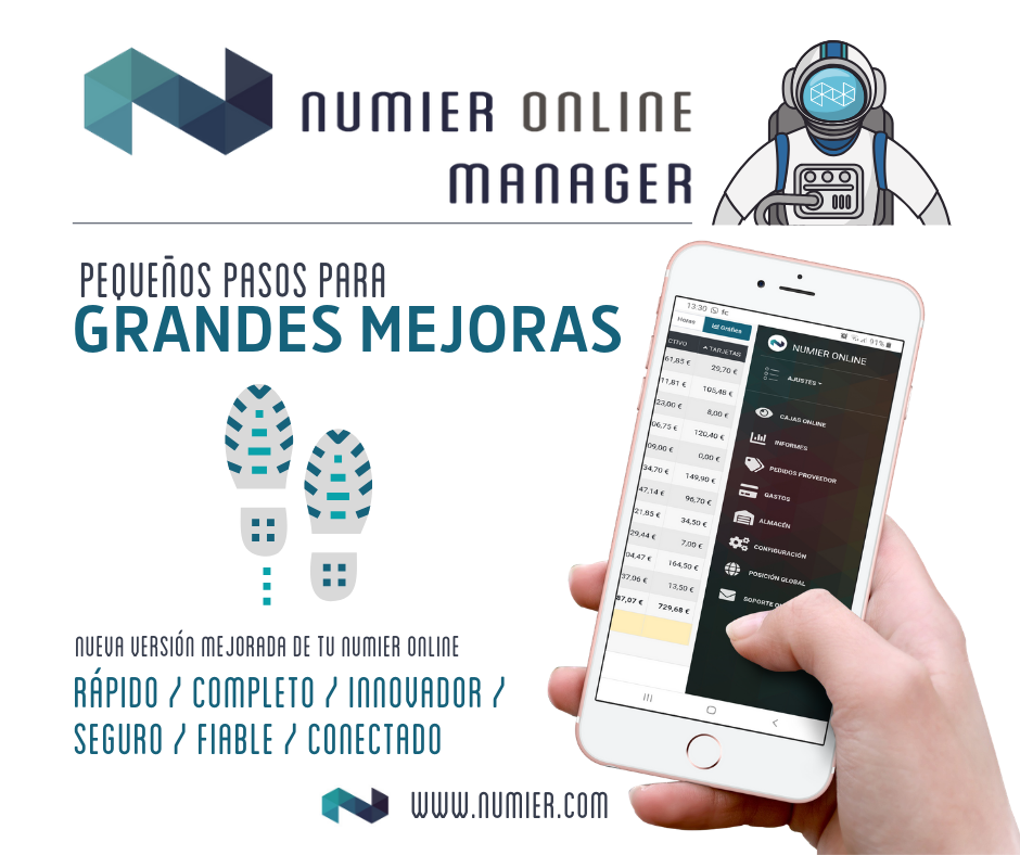 Numier ONLINE Manager, la nueva versión mejorada de tu Numier ONLINE.